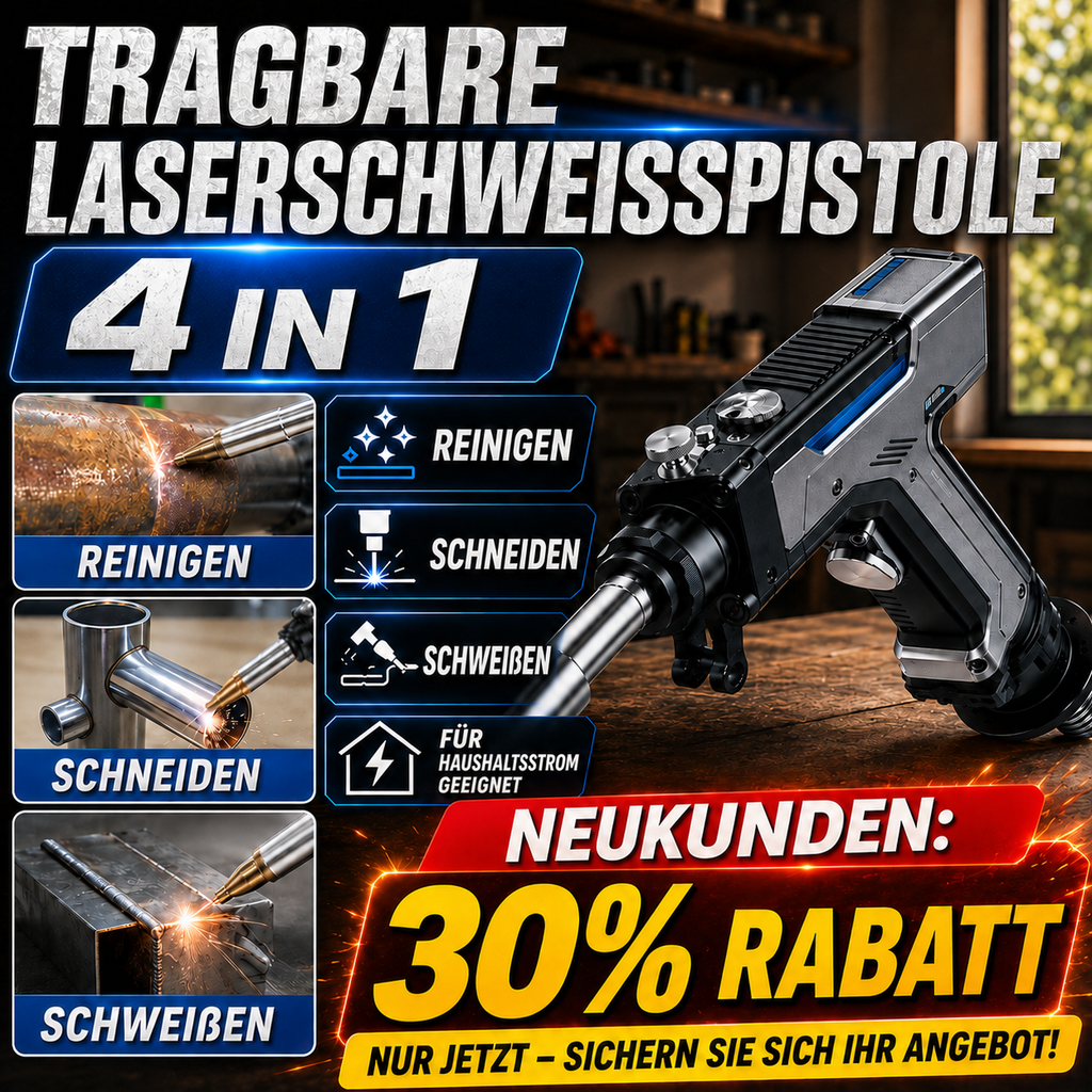 4-in-1 Laserschweißgerät – Schweißen, Schneiden, Reinigen & Entrosten