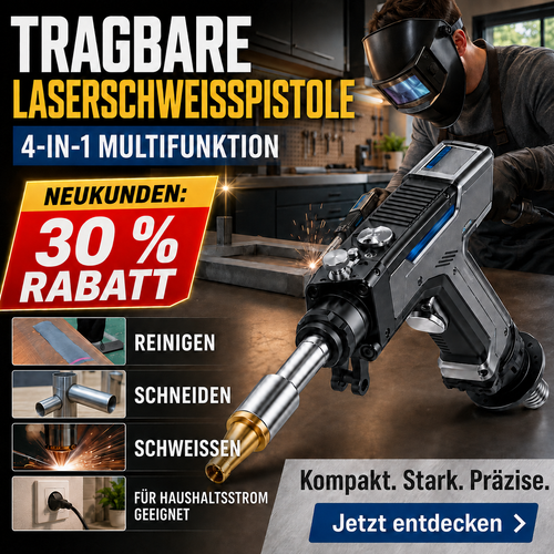 4-in-1 Laserschweißgerät – Schweißen, Schneiden, Reinigen & Entrosten