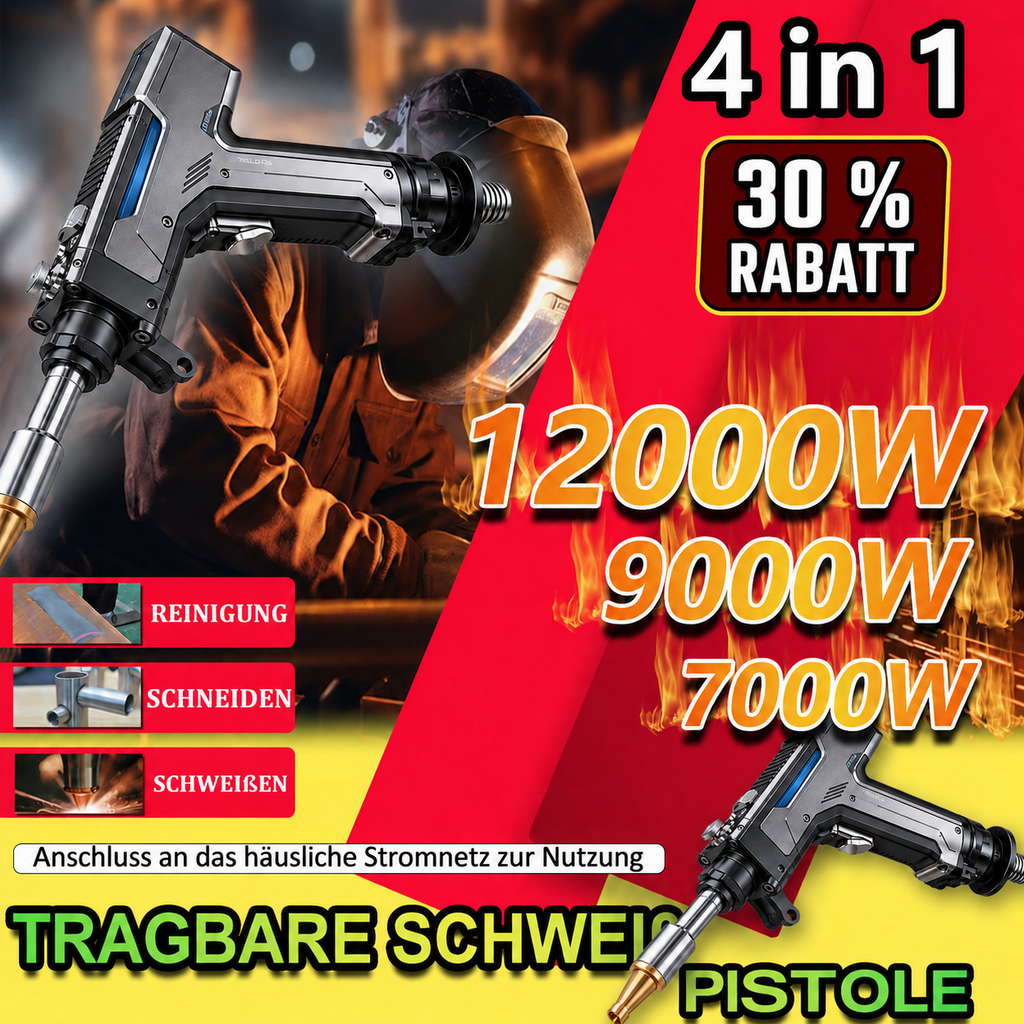4-in-1 Laserschweißgerät – Schweißen, Schneiden, Reinigen & Entrosten